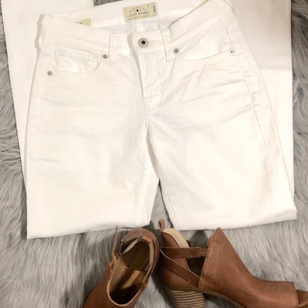 Lucky Brooke white jeans. Inseam 26 long 36 - Picture 6 of 9